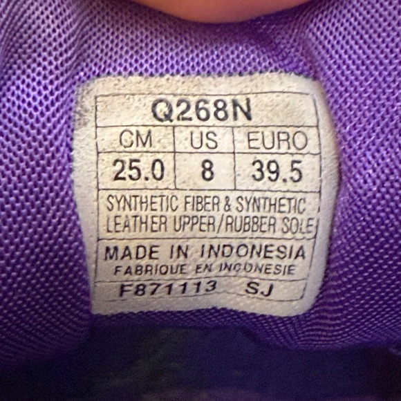 ASICS Gel-Quick Walk Women's 8 Black‎ Purple Walking Shoes Q268N Comfort Sneaker - Picture 2 of 10